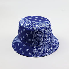 Paisley Pattern Bucket Hat Ethnic Style Couple Sunshade