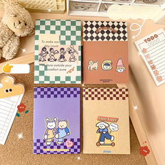8 Mini Notebooks A7 Portable Diary with 32 Pages Set of 4 Patterns