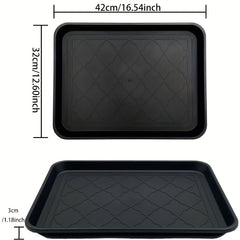 Plastic Shoe Mat Tray for Entryway Indoor Outdoor Shoe Storage