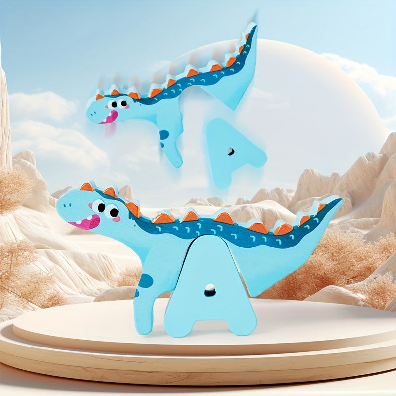 Alphabet Puzzle Dinosaurs Wooden Blocks for Kids Educational Toy