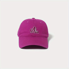 Unisex Breathable Adjustable Baseball Cap With Letter Embroidery