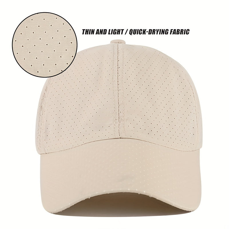 Breathable Quick Dry Baseball Cap for Men and Women Sun Protection