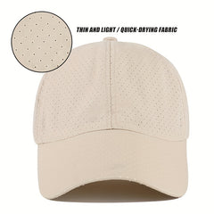Breathable Quick Dry Baseball Cap for Men and Women Sun Protection