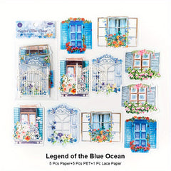 Vintage Scrapbooking Windows Cutouts Paper Journaling Supplies