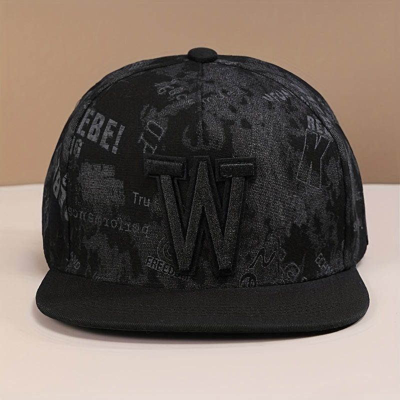 Classic Punk Hip Hop Baseball Cap Vintage Graffiti Print Adjustable Snapback