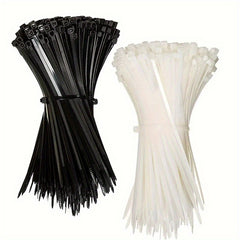 400pcs Nylon Cable Ties, Self Locking Plastic, Garden Bonsai Wire Zip Ties