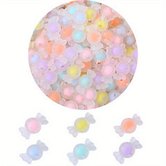 20pcs Acrylic Candy Bow Spacer Beads for DIY Jewelry Making