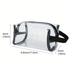 Clear PVC Zipper Travel Pouch Toiletry Bag Waterproof Makeup Bag