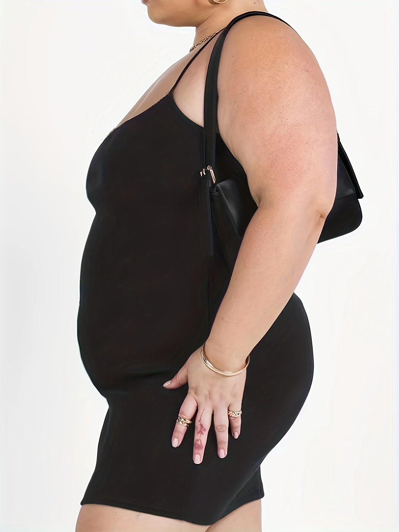  Ribbed Bodycon Midi Cami Dress