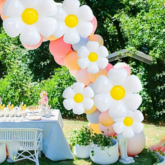 5pcs Daisy Aluminum Film Balloons for Parties and Events
