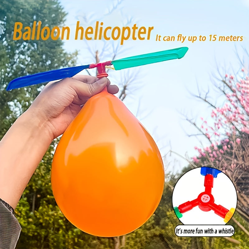 DIY Balloon Helicopter Toy Set for Kids