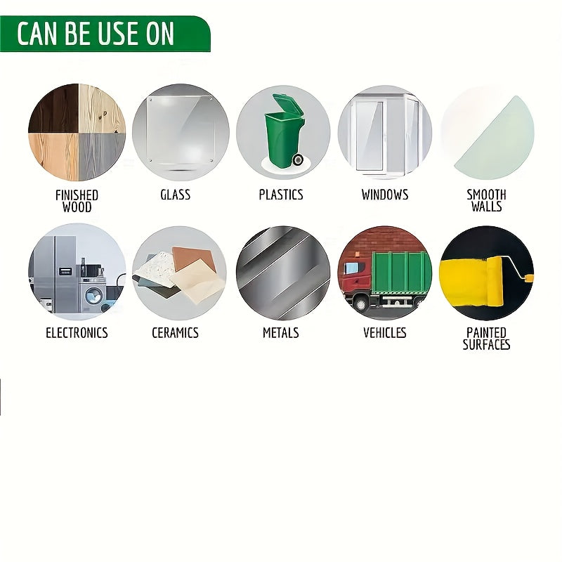 6pcs Trash Can Label Dump Garbage Sticker