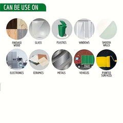 6pcs Trash Can Label Dump Garbage Sticker