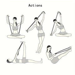 Yoga Segmented Resistance Rope for Open Back Shoulders Body Shaping
