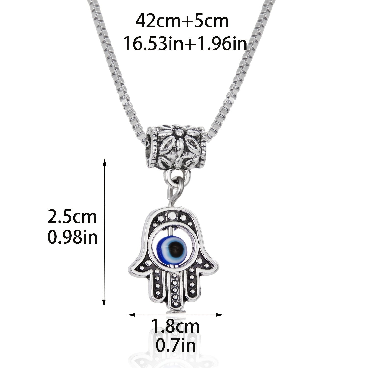 Eye Pendant Necklace Evil Eye Necklace Metal Chains Necklace