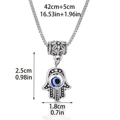 Eye Pendant Necklace Evil Eye Necklace Metal Chains Necklace