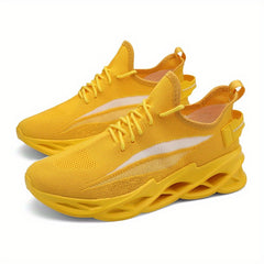 Breathable Lace Up Running Shoes Soft Comfortable Non slip Sneakers