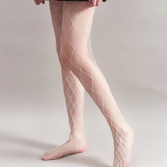 2-Pack High-Waist Sheer Fishnet Tights Pantyhose Stockings