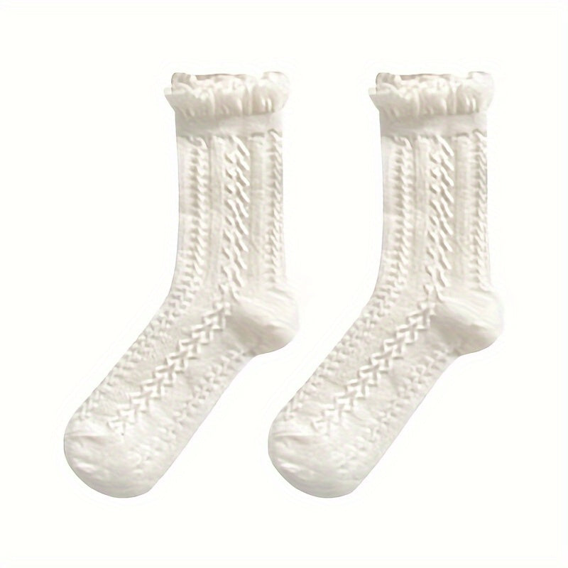 5 Pairs Floral Print Socks for Women