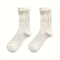 5 Pairs Floral Print Socks for Women