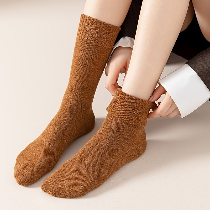 4 Pairs Thermal Boot Socks Winter Thickened Warm Thick Thread Towel