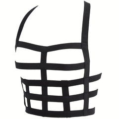 Gothic Chest Harness Belt Elastic Body Suspenders