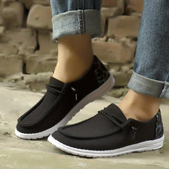 Women's Canvas Casual Slip On Loafers Lightweight Walking Shoes