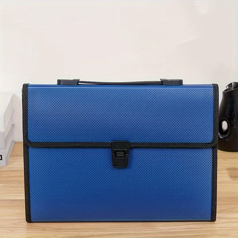 A4 Accordion Bag 13 Grid Bill Clip File Briefcase