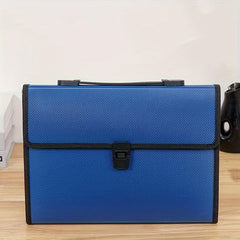 A4 Accordion Bag 13 Grid Bill Clip File Briefcase