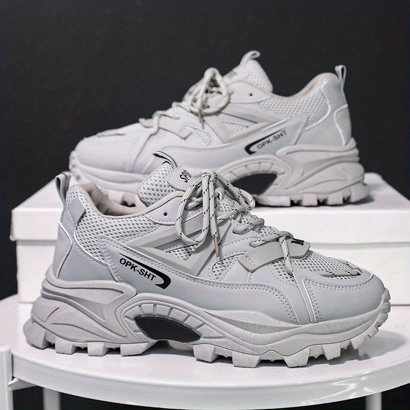 Men's Chunky Mesh Sneakers Casual Outdoor Walking Shoes