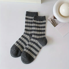 Colorblock Stripe Print Socks Women's Stockings & Hosiery
