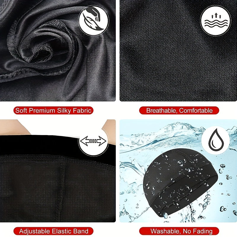 Outdoor Casual Satin Silky Du rag For Men And Women