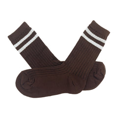 Cozy Striped Mid Tube Socks for Women