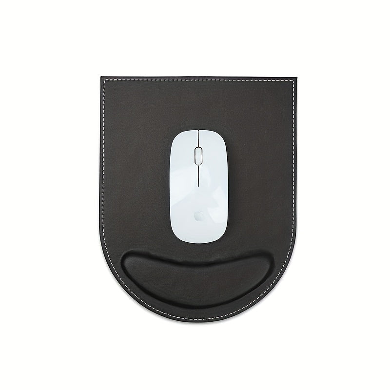 PU Leather Mouse Pad Non Slip Mouse Wrist Pad