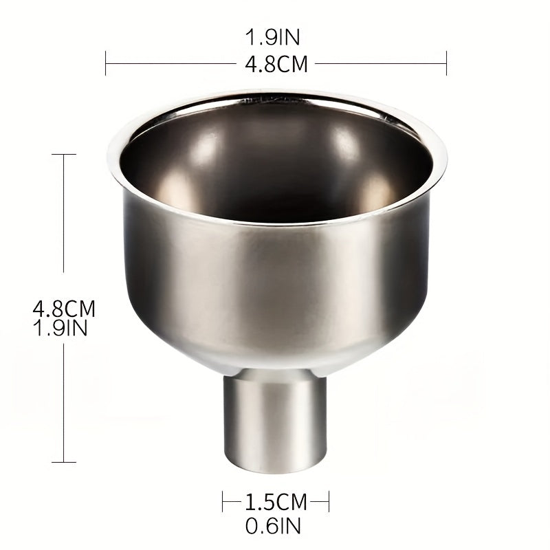 1pc Stainless Steel Funnel Split Bottle Funnel Wine Funnel Small Diameter