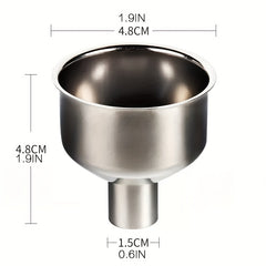 1pc Stainless Steel Funnel Split Bottle Funnel Wine Funnel Small Diameter