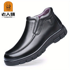 Men's Plush Warm Ankle Chukka Boots Winter Gift For Fathers