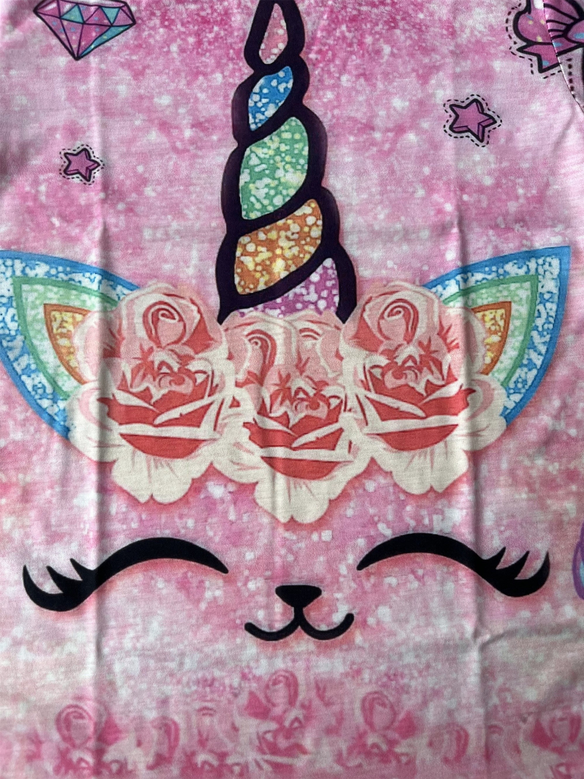 Floral Horn Graphic T Shirt for Kids