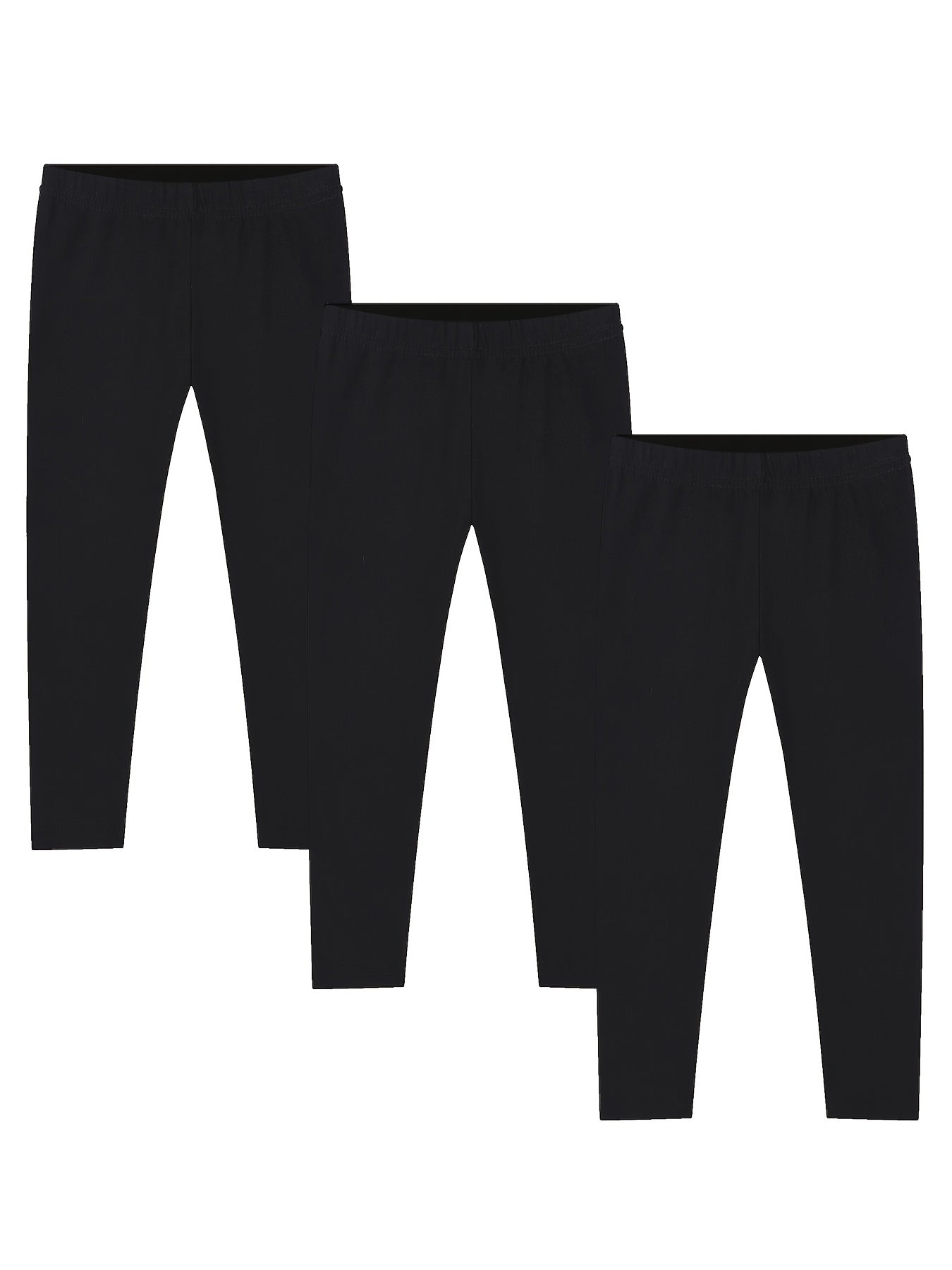 Girls High Stretch Slim Leggings Ankle Length Pants