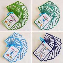 205 Colorful Learning Flashcards - High Frequency Words Vocabulary Building