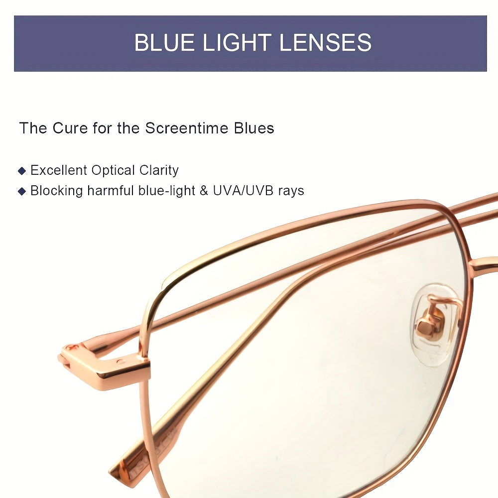 OUWEN Square Metal Polarized Sunglasses Retro Oversized Aviators Sun Glasses