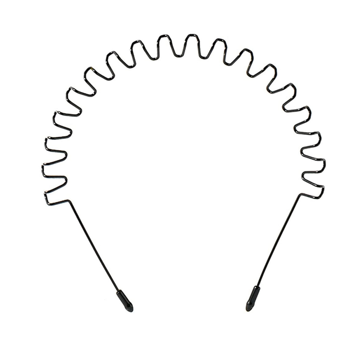 Metal Hair Band For Men Unisex Wavy Spring Headband