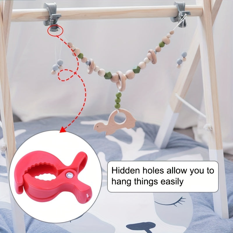 2pcs Baby Stroller Clips - Multicolor Stroller Accessories