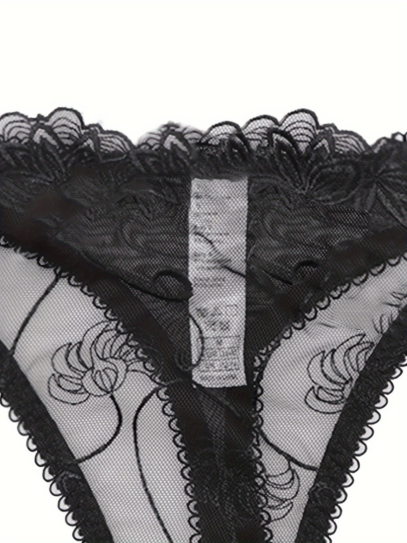 Sexy Lace Mesh Thongs Semi sheer Panties