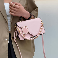 Stylish Chain Decor Handbag Square Crossbody Bag Women's Shoulder Purse