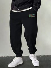 Men's Crocodile Graphic Sweatpants Breathable Joggers