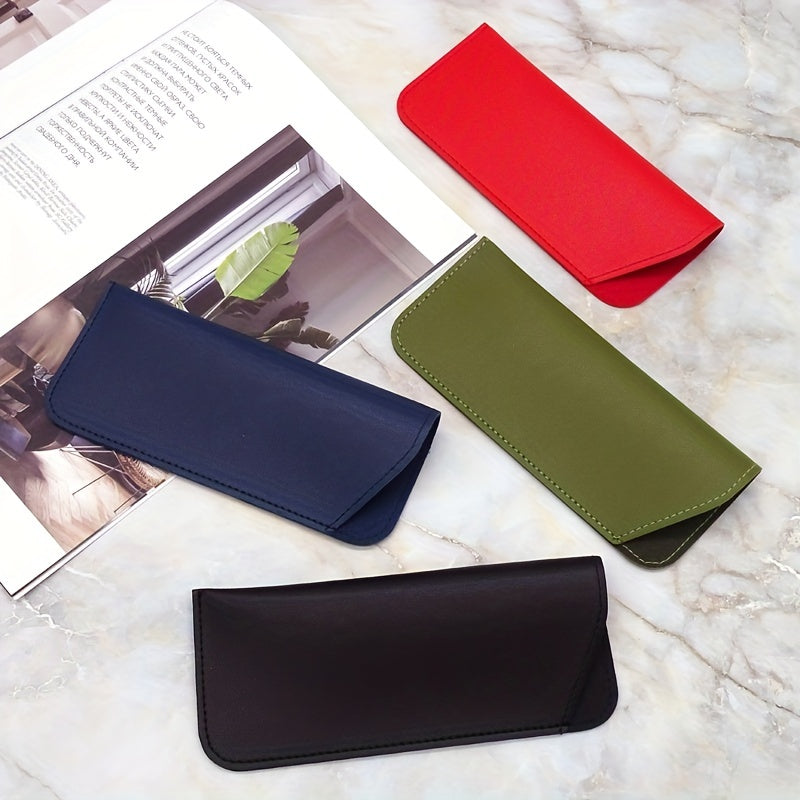 Minimalist PU Leather Glasses Bag Sunglasses Storage Pouch