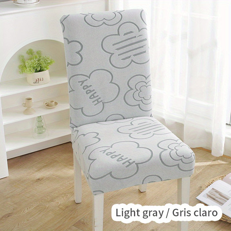 Jacquard Chair Cover Seat Protector for Restaurant Kids - Removable Washable