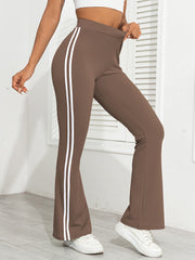 High Waist Striped Yoga Pants for Women Butt Lifting