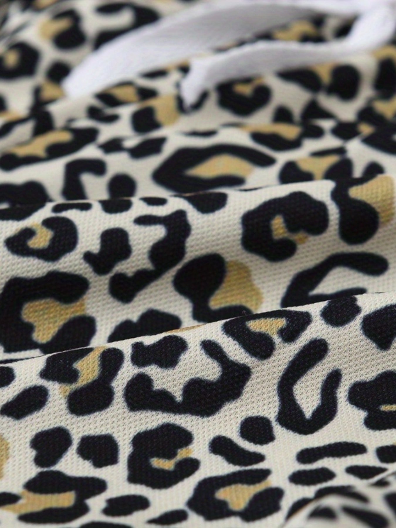 Leopard Print Drawstring Pants for Girls